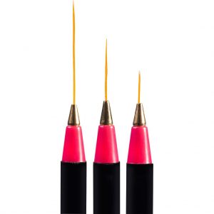 117202 Magnetic Striper Brush 3x - Nail Art penseel