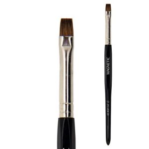 176037 Magnetic Brush Flat 6 Kolinsky Hair - Gel penseel