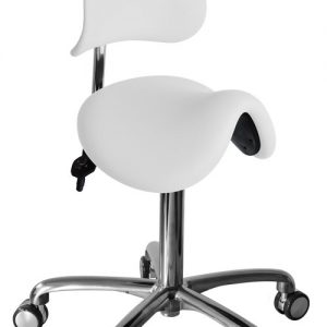 Werkstoel/Tabouret Lende (ponyzit met rugleuning)