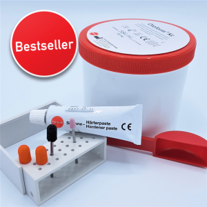 module orthesiologie met gewone slijpkappen met button