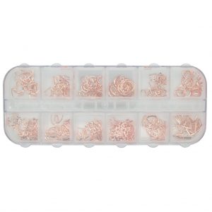 inlay abstract rose gold