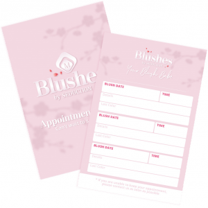 BLUSH APPOINTMENT CARDS e