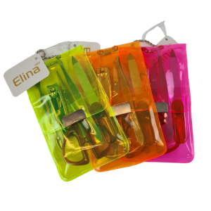 Elina Manicure Set in transparante etui - 5 delig