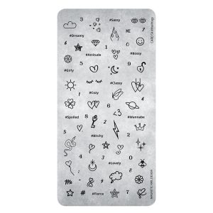 118657 Magnetic Stamping Plate 54 Hashtag