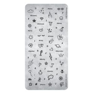 118657 Magnetic Stamping Plate 54 Hashtag