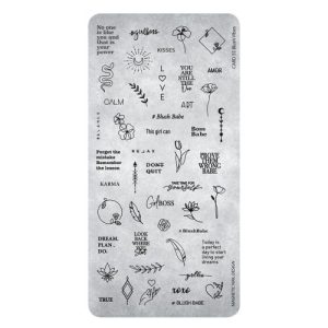 118658 Magnetic Stamping Plate 55 Blush Vibes