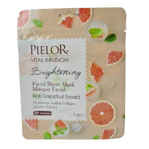 Pielor Brightening Facial Sheet Mask Grapefruit - Gezichtsmasker