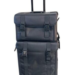 Koffer Zwart 2 delig Nylon - deelbaar