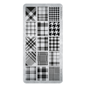 118662 Magnetic Stamping Plate 59 Pied de Poule