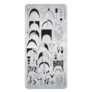 118664 Magnetic Stampingplate 61 French Twist