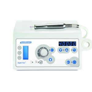 Hadewe Hyperios5 Chrome pedicuremotor overzicht Koolborstelloos handstuk met LED-verlichting Spray-systeem met uitneembare watertank Bedieningspaneel met geheugenstanden