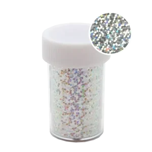 118228 Magnetic Transfer Foil Roll Holographic Silver Confetti