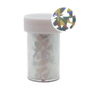 118235 Magnetic Transfer Foil Roll Holographic Silver Flakes