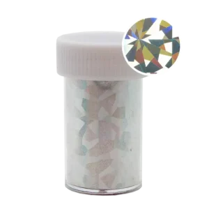 118235 Magnetic Transfer Foil Roll Holographic Silver Flakes