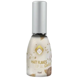 104023 Magnetic Matt Flakes Top Gel Gold