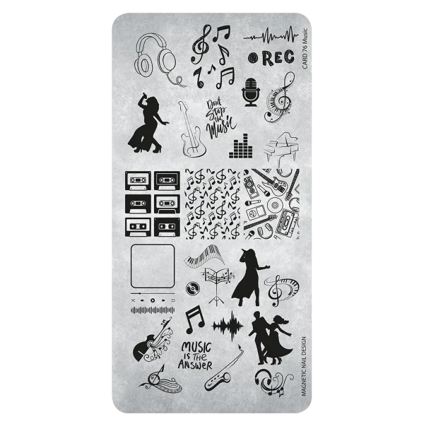 118679 Magnetic Stamping Plate 76 Music