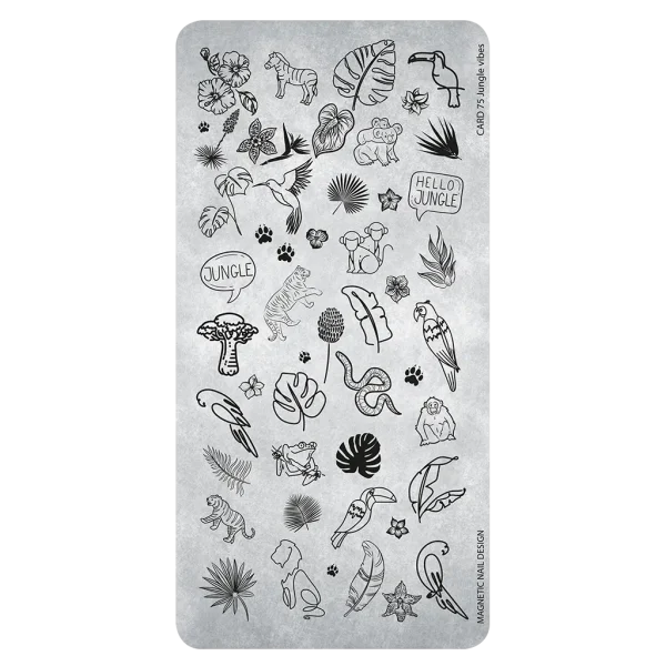 118678 Magnetic Stamping Plate 75 Jungle Vibes