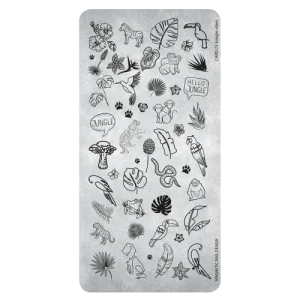 118678 Magnetic Stamping Plate 75 Jungle Vibes