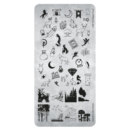 118673 Magnetic Stampingplate 70 Fantasy Forest