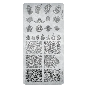 118680 PRE-ORDER Magnetic Stamping Plate 77 Paisley