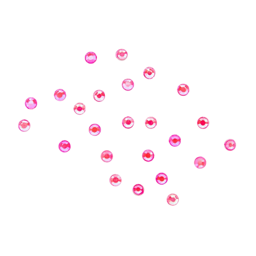 neon roze rhinestones voor nail art, 24 stuks, maat S van magnetic nail design 118904