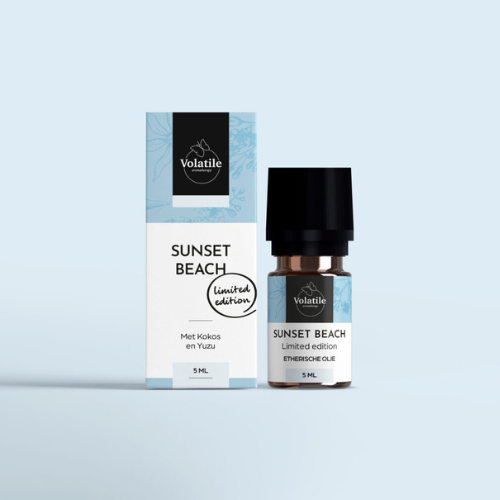 volatile sunset beach etherische oliën mix 5 ml limited edition in glazen flesje