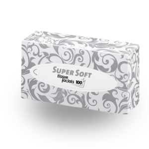 Tissues SuperSOFT 2-laags wit 100 stuks Witte 2-laagse cosmetische tissues 100 stuks