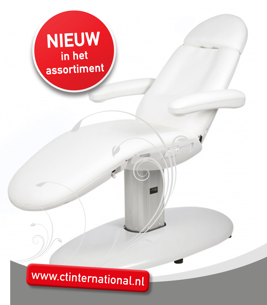 Nieuwe behandelstoel in ons assortiment Nieuwe behandelstoel in ons assortiment