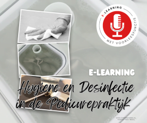 E-learning Desinfectie button E-learning voor pedicures